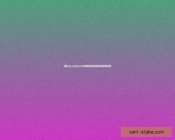 基于adjustparam的算法优化与参数调整策略研究与应用分析